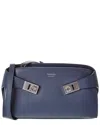 Ferragamo Structured Silhouette Top Handle Gold-tone Hardware In Gray