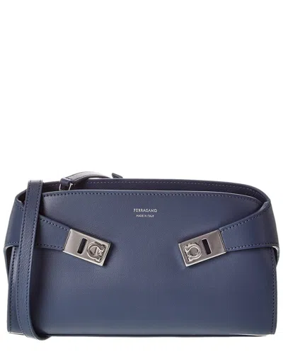 FERRAGAMO FERRAGAMO HUG LEATHER CROSSBODY