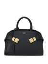 Shop Ferragamo Hug Leather Mini Bag In Black