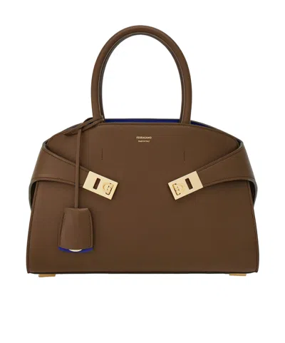 FERRAGAMO HUG BICOLOR HANDBAG (M)