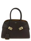 Ferragamo Brown Hug Bicolor Satchel In Brown