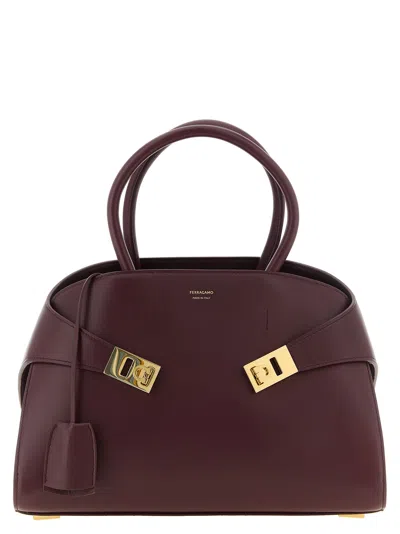 Ferragamo 'hug (m)' Handbag In Blue