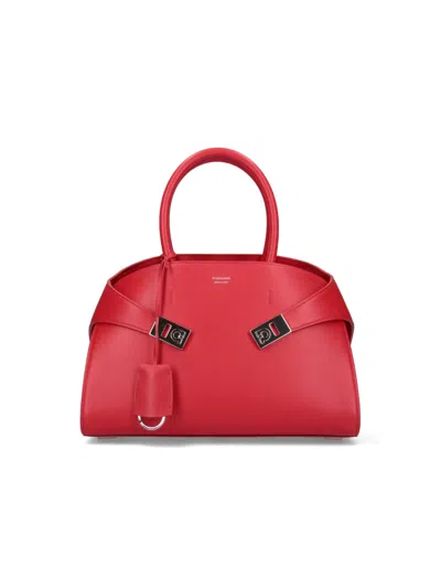 Ferragamo Hug M Handbag In Red