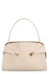 Ferragamo Hug M Leather Handbag In Neutral