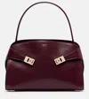 Ferragamo Hug Soft Medium Shoulder Bag In Burgundy