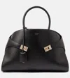 Ferragamo Hug Medium Leather Tote Bag In Black