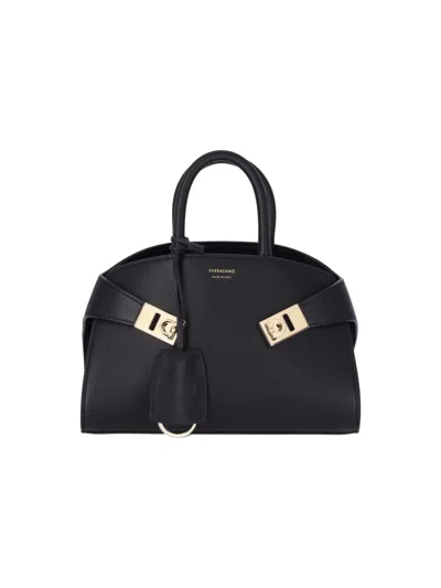 Ferragamo "hug" Mini Bag Black