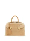 Ferragamo Hug Mini Bag In Neutrals