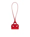 Ferragamo Hug Mini Bag Charm In Red