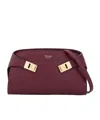 Ferragamo Hug Mini Crossbody Bag In Burgundy