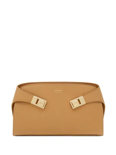 Ferragamo Hug Mini Crossbody Bag In Brown