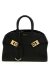 Ferragamo Black Hug Mini Satchel Handbag In Black