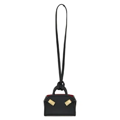 Ferragamo Damen Hug Mini-charm In Schwarz
