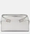 Ferragamo Hug Mini Leather Crossbody Bag In Silver
