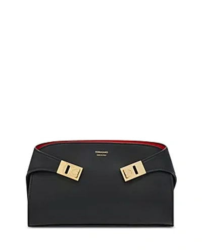 FERRAGAMO HUG MINI LEATHER CROSSBODY