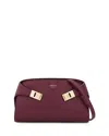 Ferragamo Hug Mini Leather Crossbody In Purple