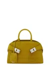 Ferragamo Hug Mini Ribbed Suede Shoulder Bag