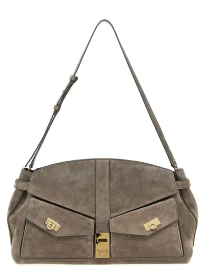 FERRAGAMO FERRAGAMO 'HUG MULTIPOCKET (L)' CROSSBODY BAG