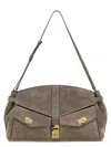 Ferragamo Hug Multipocket L Gray Shoulder Bag In Gray