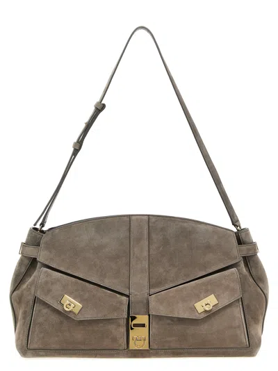 FERRAGAMO FERRAGAMO 'HUG MULTIPOCKET (L)' CROSSBODY BAG
