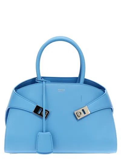 Ferragamo Hug S Handbag In Light Blue