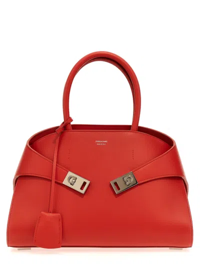 Ferragamo Hug Handbag (m) In Red