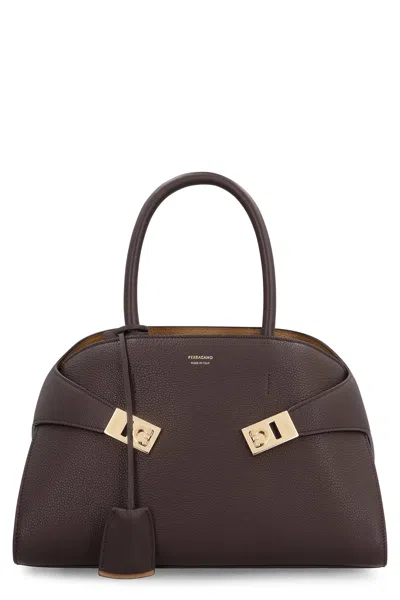 Ferragamo Hug S Leather Handbag