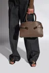 Shop Ferragamo ‘hug' Shoulder Bag In Brown