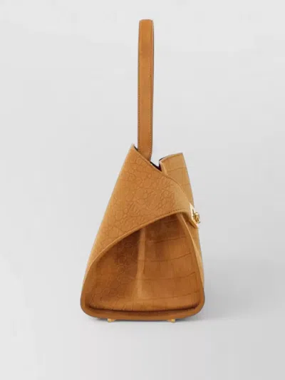 Ferragamo Hug Small Alligator Print Leather Tote