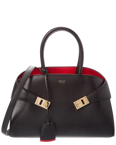 Ferragamo Hug Small Leather Satchel