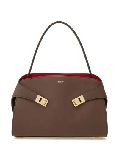 Ferragamo Hug Small Leather Tote
