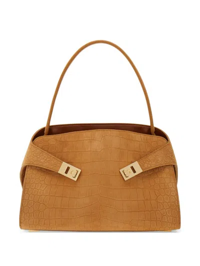 Ferragamo Hug Small Leather Tote Bag
