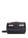 Ferragamo Hug Small Shoulder Bag In Blue