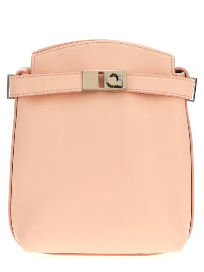 Ferragamo Hug Smartphone Holder In Nylundpinknylundpinknylundpink