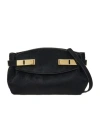 Ferragamo Black Hug Soft Xs Crossbody Bag In Black