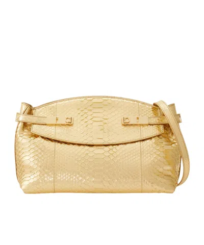 Ferragamo Hug Soft Crossbody Bag In Gold