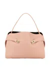 Ferragamo Pink Leather Large Hug Soft Shoulder Bag