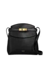 Ferragamo Hug Soft Leather Messenger Bag In Nero