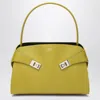Ferragamo Hug Soft M Bag In Lime/moss In Orange