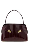 Ferragamo 'hug Soft (m)' Shoulder Bag In Burgundy