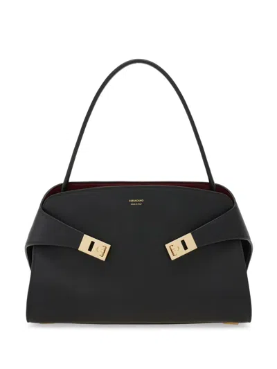 FERRAGAMO FERRAGAMO HUG SOFT MEDIUM BICOLOR SHOULDER BAG