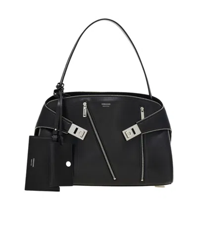 FERRAGAMO HUG SOFT SHOULDER BAG MULTI-ZIP (M)