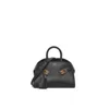 Ferragamo Mini Hug Leather Top-handle Bag In Black