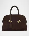 Ferragamo Hug L Soft Tote Bag In Brown