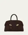 Ferragamo Hug L Soft Tote Bag In Brown