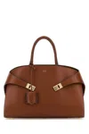 Ferragamo Woven Handle Shoulder Bag
