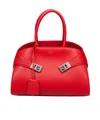 Ferragamo Hug Th M Handbag In Red Leather In Red