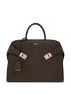 Ferragamo Men Hug Business Bag In Brown