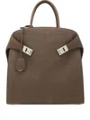 Ferragamo Hug Tote Bag In Brown