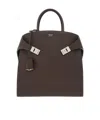 Ferragamo Hug Tote Bag In Brown